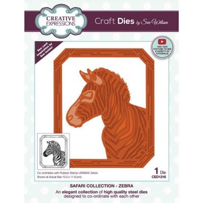 Creative Expressions Craft Die Safari Collection - Zebra